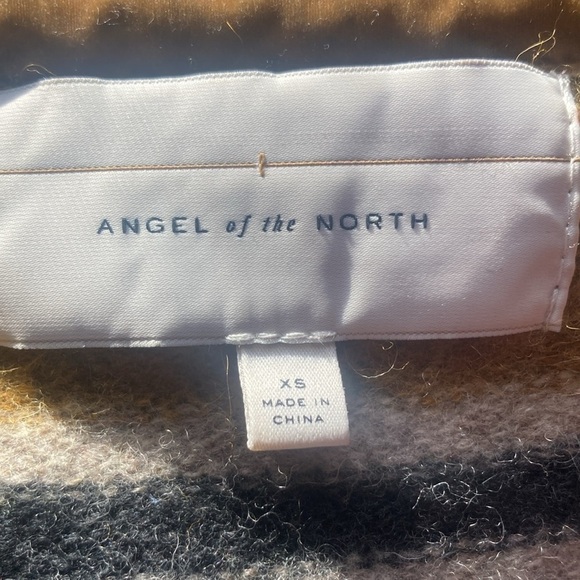 Anthropologie Multicolor Belted size XS with pockets 💯 lambswool sweater GUC - Picture 2 of 8